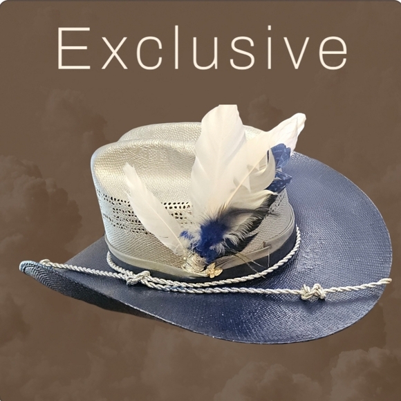 Exclusive Dallas Cowboys Inspired custom Cowboy Hat size 7 1/4 - Picture 3 of 9